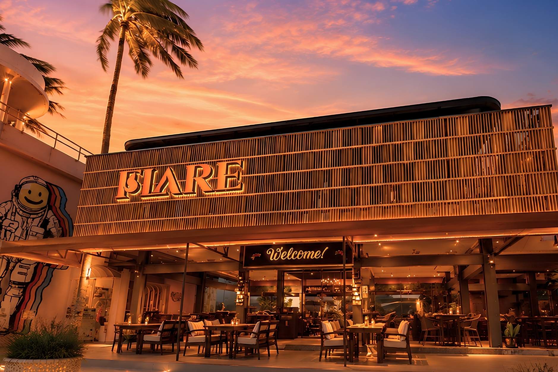 Gather your favourite people, order something delicious, and stay a little longer.  That’s what evenings at FLARE are made for.