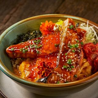 Teriyaki Roasted Salmon Rice Bowl