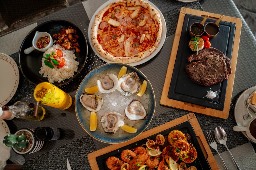 Restaurant Food On The Table