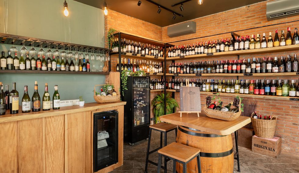 Ciao Pizza & Grill wine collection