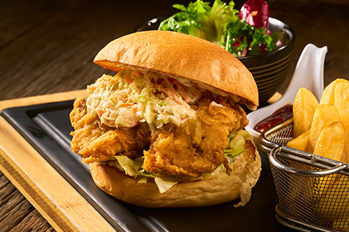 Chicken Cajun Spices Burger