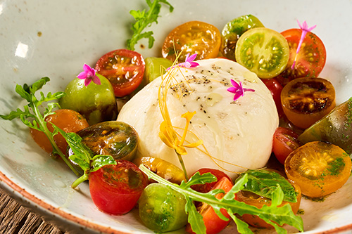 Heirloom Burrata Caprese Salad