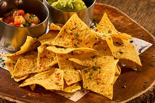 Nachos With Guacamole Pico De Gallo