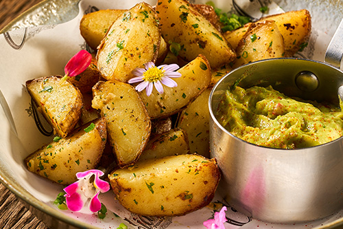 Roasted Baby Potato Guacamole